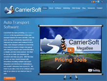 Tablet Screenshot of carriersoft.com